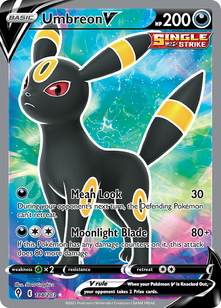 Umbreon V (188/203) - Evolving Skies (EVS)