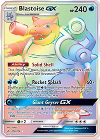 Blastoise GX (Secret) (218) - SM - Unbroken Bonds (SM10)