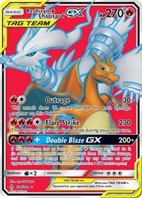Reshiram & Charizard GX (Full Art) (194) - SM - Unbroken Bonds (SM10)