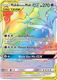 Muk & Alolan Muk GX (Secret) (220) - SM - Unbroken Bonds (SM10)