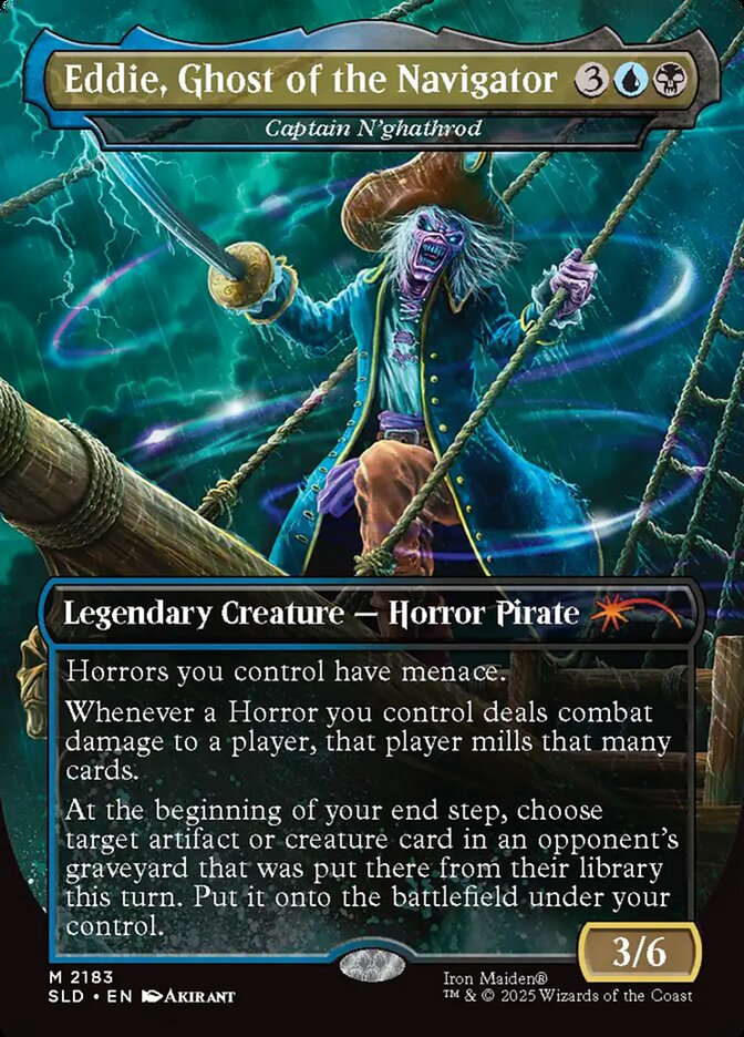 Eddie, Ghost of the Navigator - Captain N'ghathrod (2183) - Secret Lair Drop (SLD)