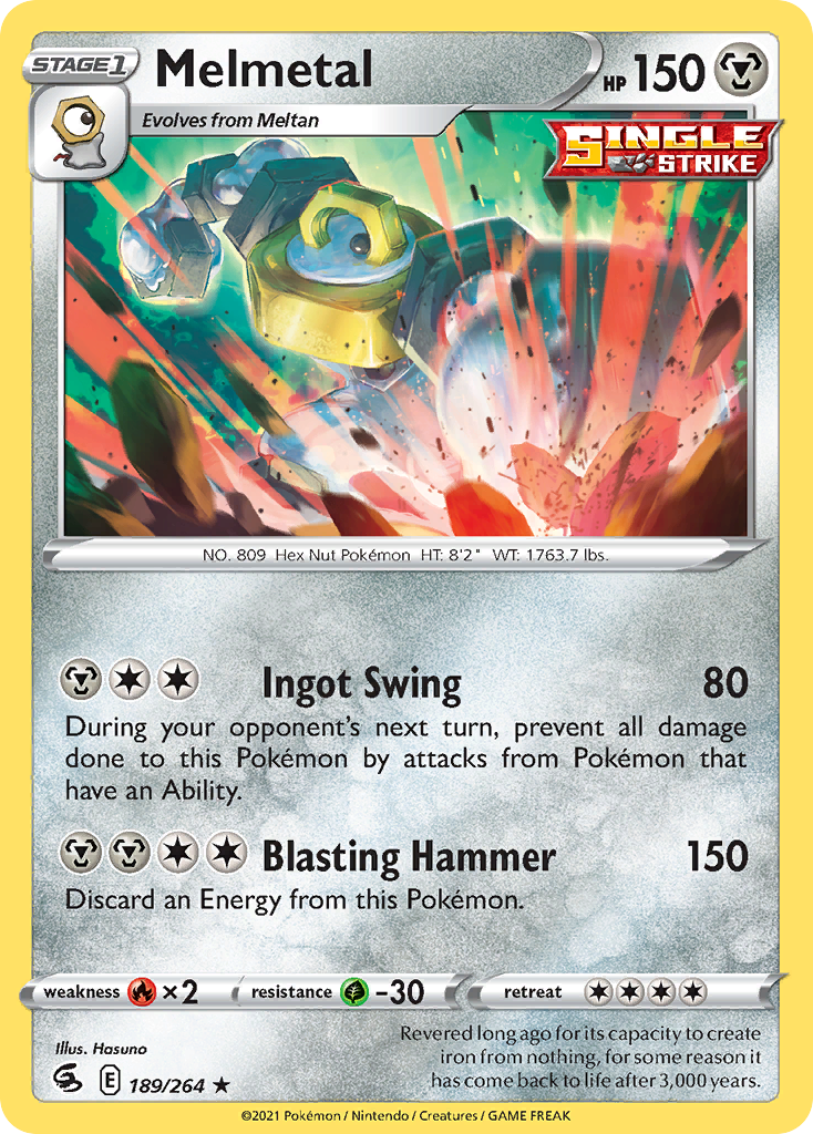 Melmetal (189/264) - [Holo Foil] Fusion Strike (FST)