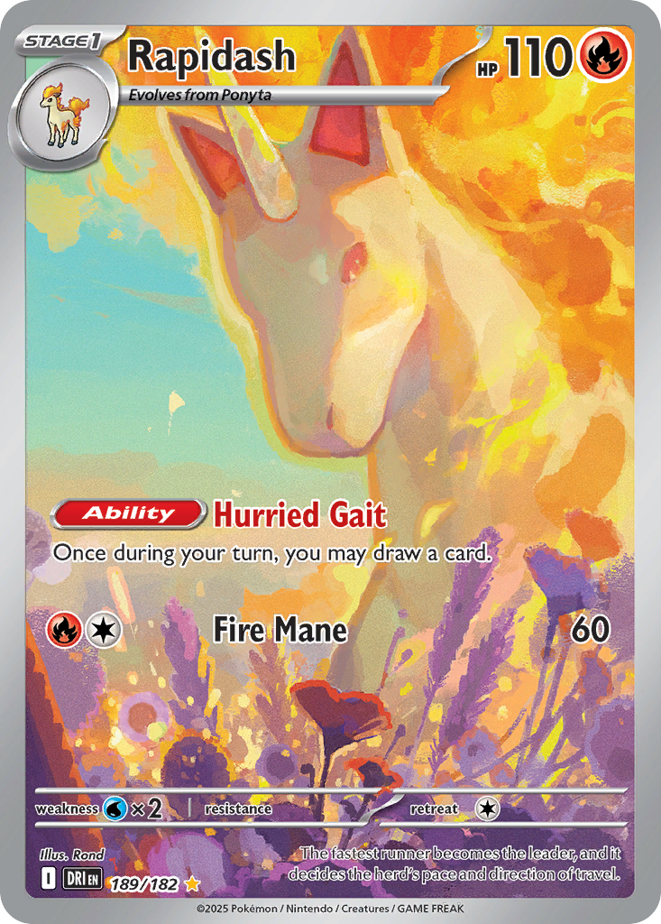 Rapidash (189/182) - [Illustration Rare] Destined Rivals (DRI)