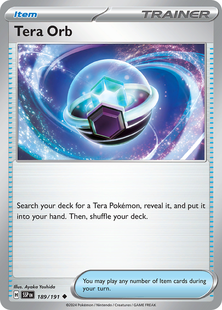 Tera Orb (189/191) - [Reverse Holo] Surging Sparks (SSP)