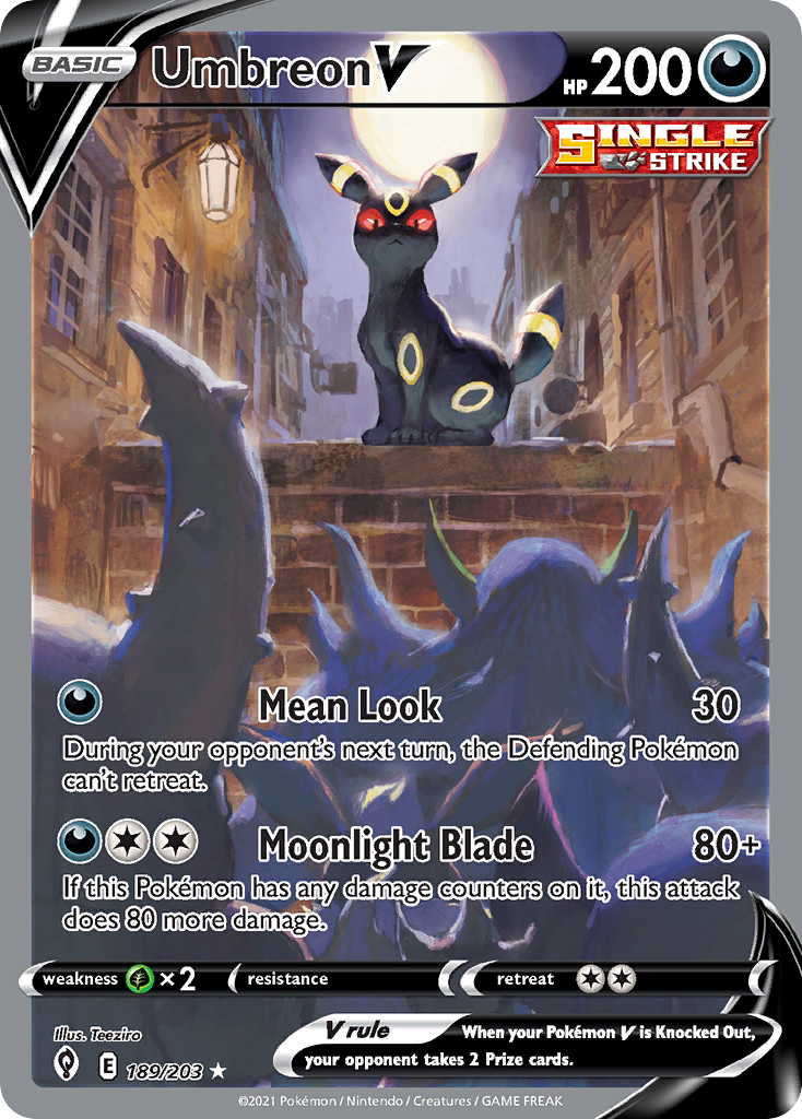 Umbreon V (189/203) - [Alternate Art] Evolving Skies (EVS)