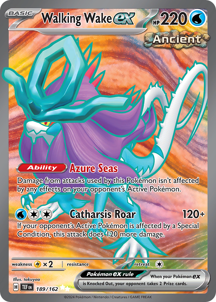 Walking Wake ex (189/162) - [Full Art] Temporal Forces (TEF)