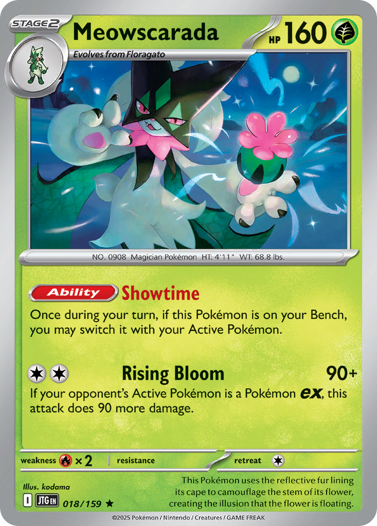 Meowscarada (18/159) - [Reverse Holo] Journey Together (JTG)