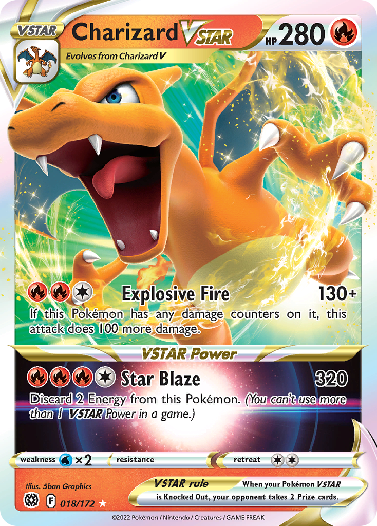 Charizard VSTAR (18/172) - [Holo Foil] Brilliant Stars (BRS)