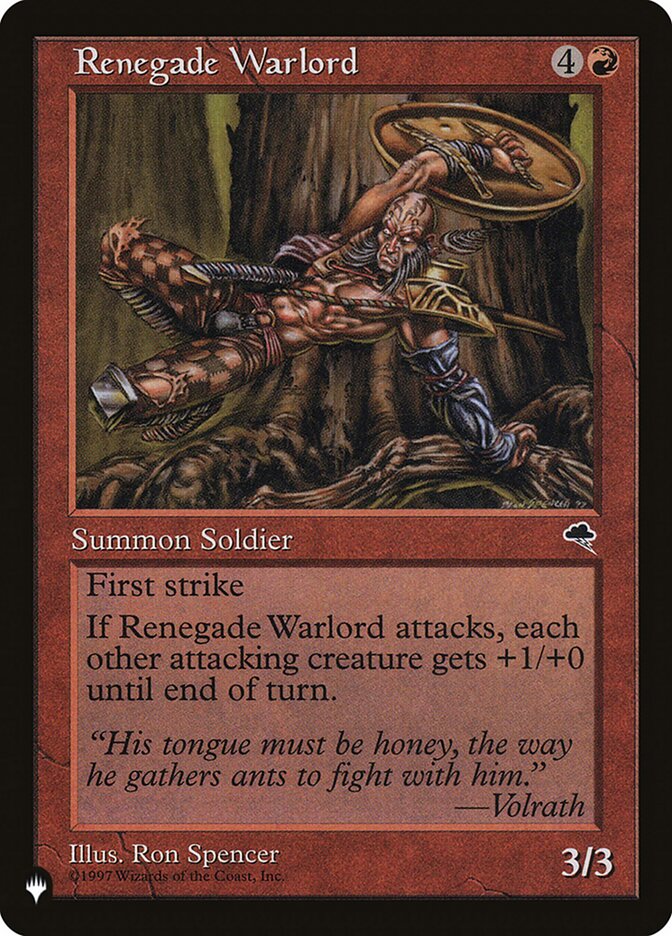 Renegade Warlord (TMP-197) - The List (PLST)
