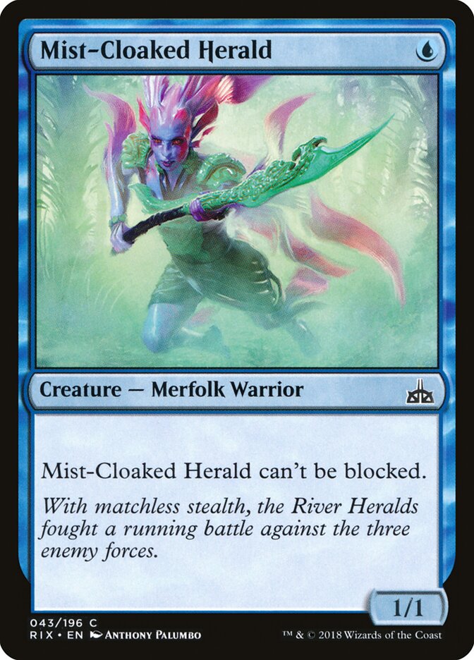 Mist-Cloaked Herald (43) - Rivals of Ixalan (RIX)