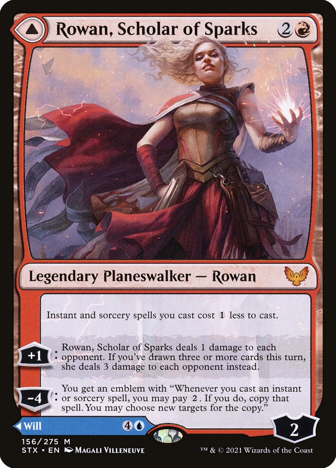 Rowan, Scholar of Sparks // Will, Scholar of Frost (156) - Strixhaven: School of Mages (STX)
