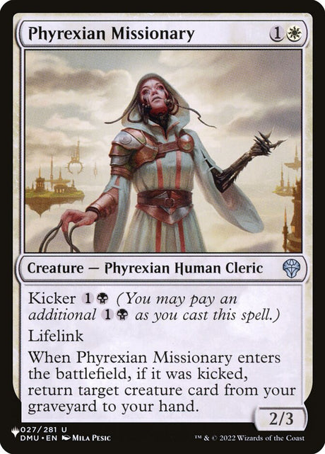 Phyrexian Missionary (DMU-27) - The List (PLST)