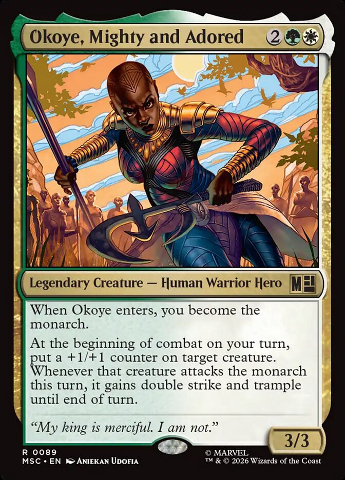 Okoye, Mighty and Adored (89) - Marvel Super Heroes Commander (MSC)