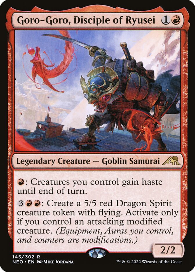 Goro-Goro, Disciple of Ryusei (145p) - Kamigawa: Neon Dynasty Promos (PNEO)