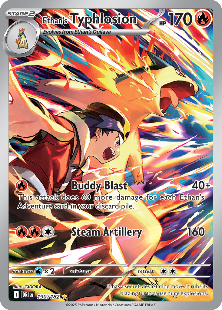 Ethan's Typhlosion (190/182) - [Illustration Rare] Destined Rivals (DRI)