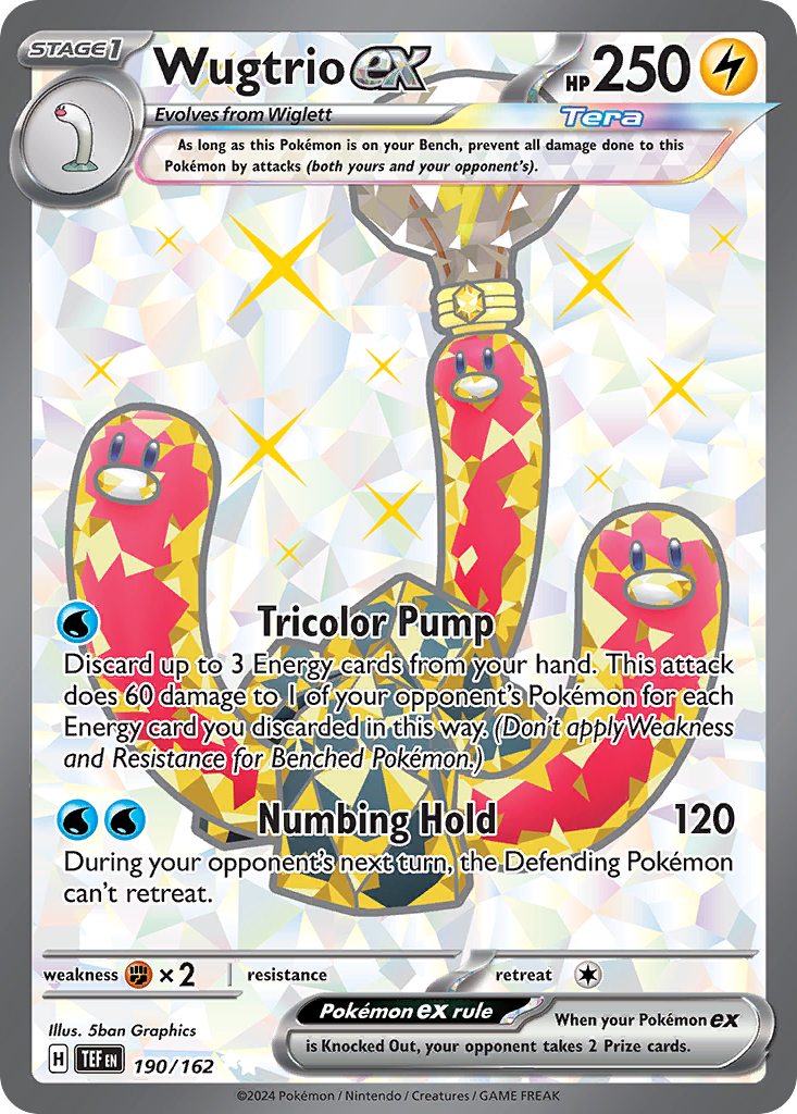 Wugtrio ex (190/162) - [Full Art] Temporal Forces (TEF)