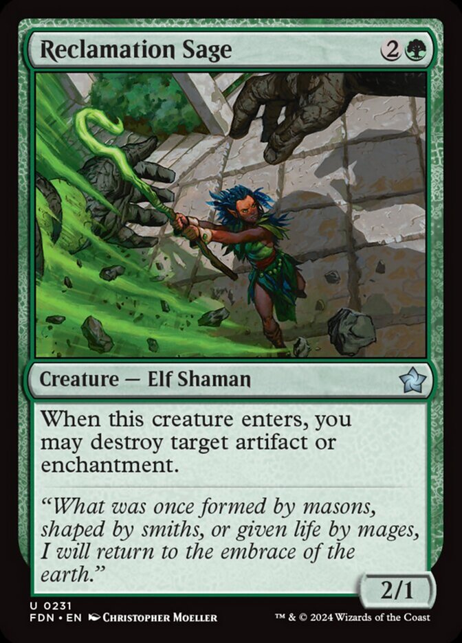 Reclamation Sage - [Foil] Foundations (FDN)