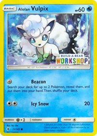 Alolan Vulpix - 21/145 (Build-A-Bear Workshop Exclusive) (21) - Miscellaneous Cards & Products (MCAP)
