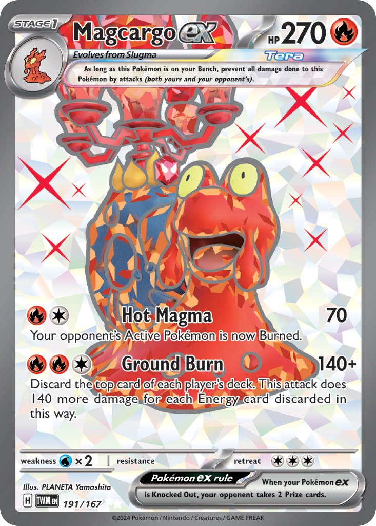 Magcargo ex (191/167) - [Full Art] Twilight Masquerade (TWM)