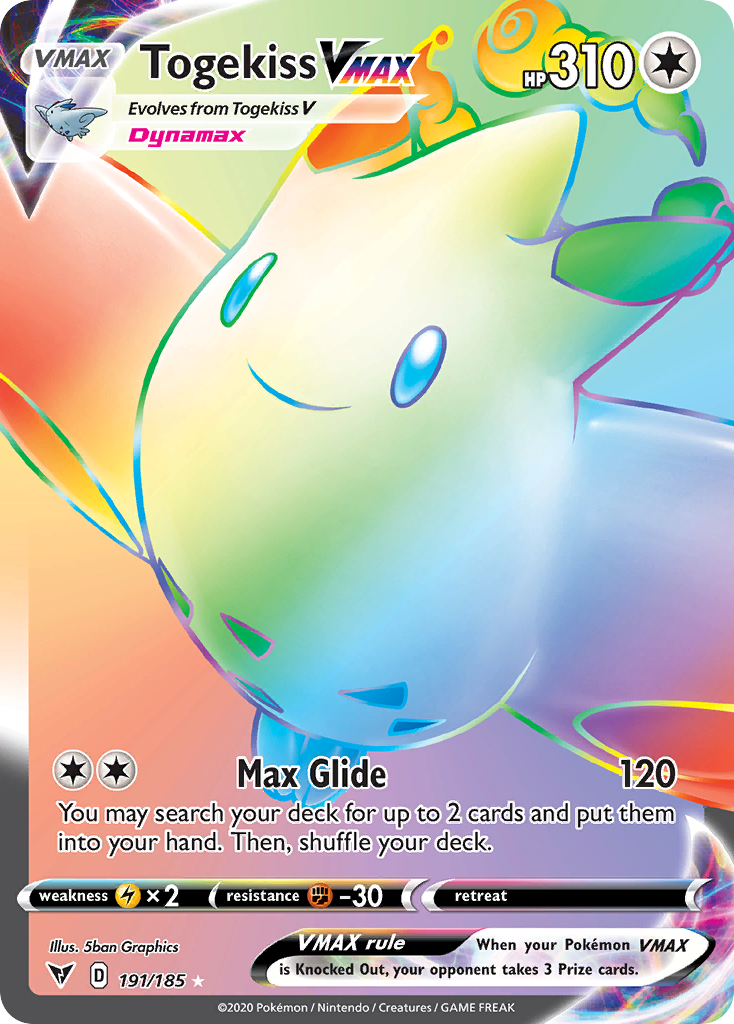 Togekiss VMAX (191/185) - [Rainbow Holo] Vivid Voltage (VIV)