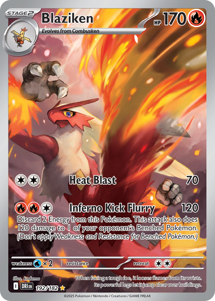Blaziken (192/182) - [Illustration Rare] Destined Rivals (DRI)