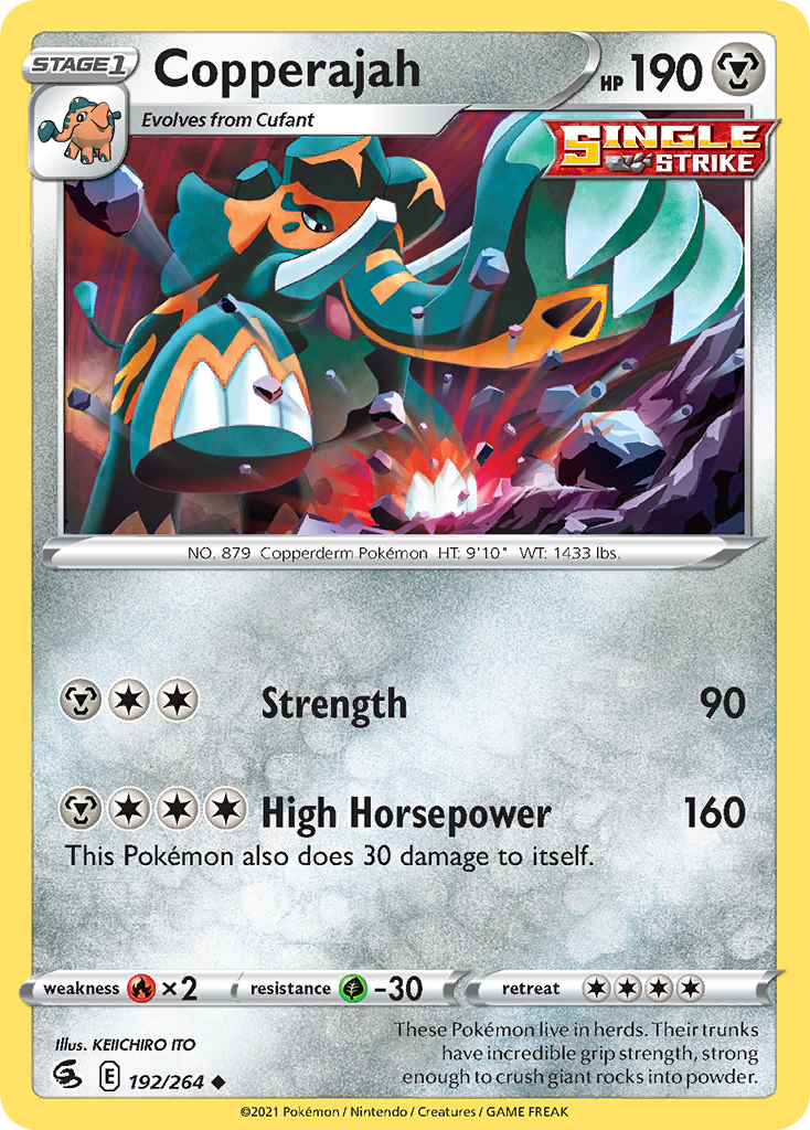 Copperajah (192/264) - [Reverse Holo] Fusion Strike (FST)