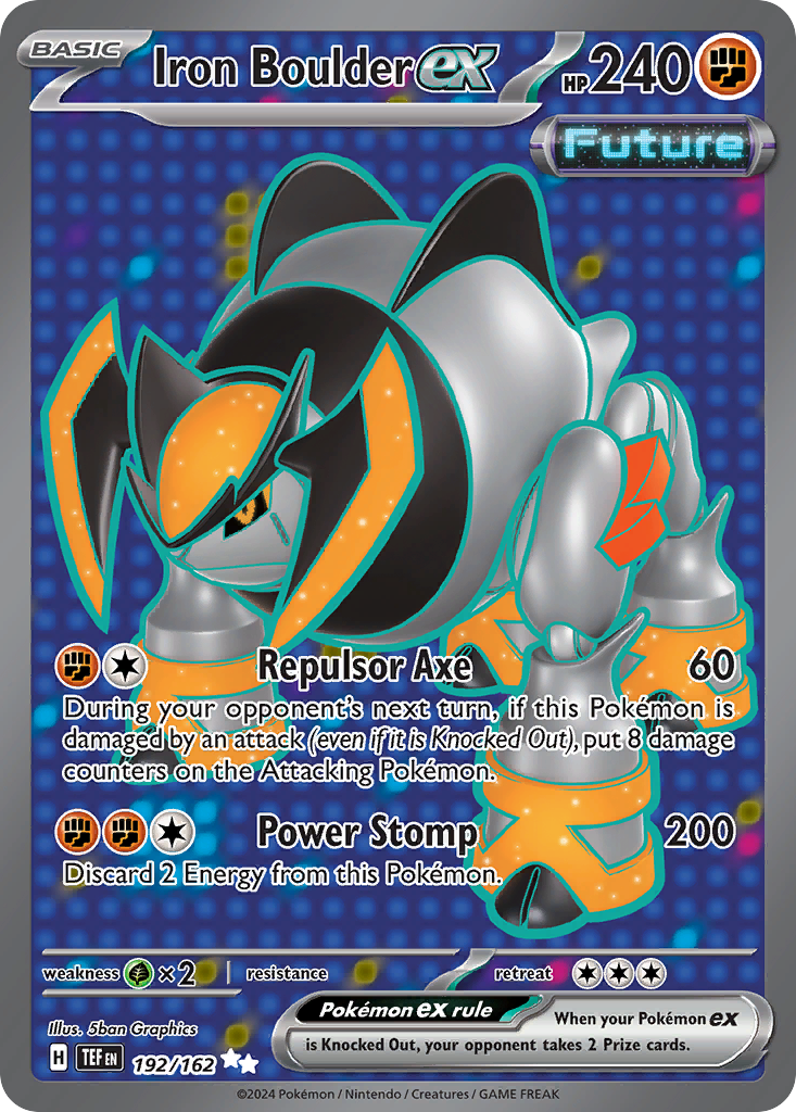 Iron Boulder ex (192/162) - [Full Art] Temporal Forces (TEF)
