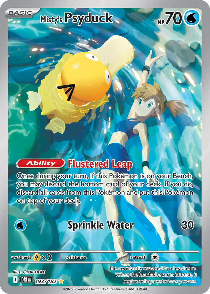 Misty's Psyduck (193/182) - [Illustration Rare] Destined Rivals (DRI)