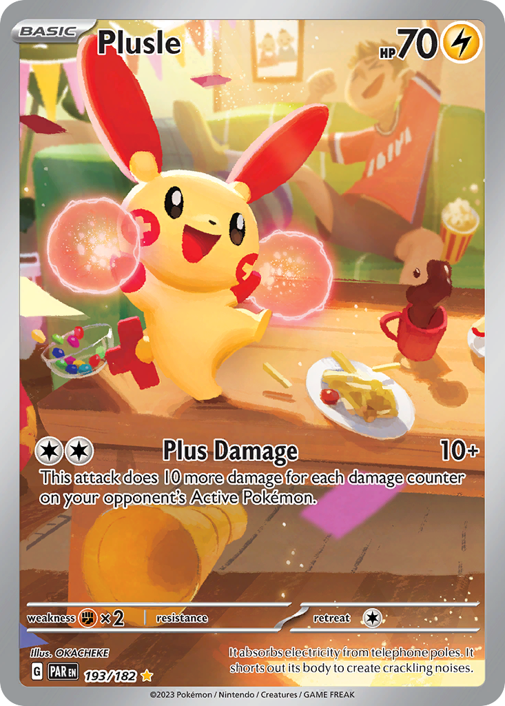 Plusle (193/182) - [Illustration Rare] Paradox Rift (PAR)
