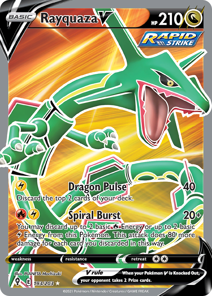 Rayquaza V (193/203) - Evolving Skies (EVS)