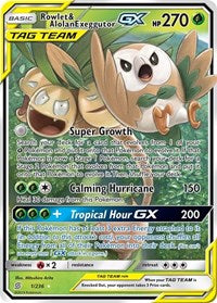 Rowlet & Alolan Exeggutor GX (1) - SM - Unified Minds (SM11)