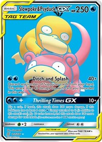 Slowpoke & Psyduck GX (Full Art) (217) - SM - Unified Minds (SM11)