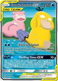 Slowpoke & Psyduck GX (Alternate Full Art) (218) - SM - Unified Minds (SM11)