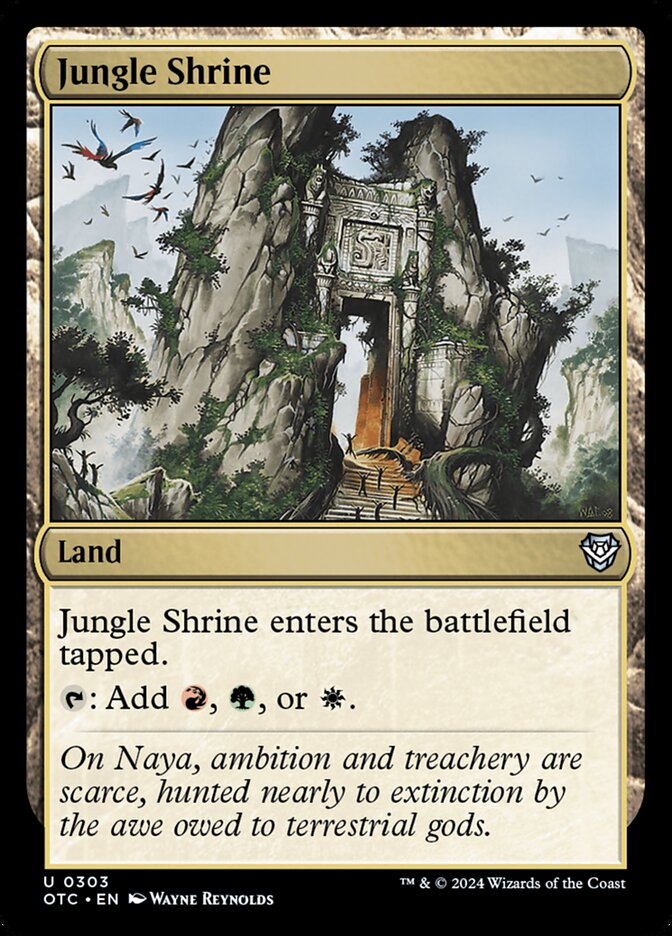 Jungle Shrine (303) - Outlaws of Thunder Junction Commander (OTC)
