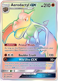 Aerodactyl GX (Secret) (244) - SM - Unified Minds (SM11)