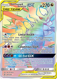 Garchomp & Giratina GX (Secret) (247) - SM - Unified Minds (SM11)