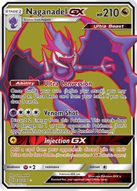 Naganadel GX (Full Art) (230) - SM - Unified Minds (SM11)