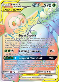 Rowlet & Alolan Exeggutor GX (Secret) (237) - SM - Unified Minds (SM11)