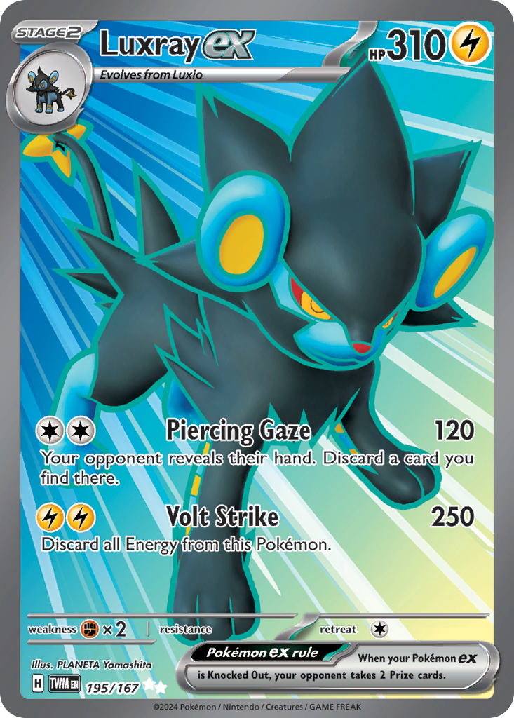 Luxray ex (195/167) - [Full Art] Twilight Masquerade (TWM)