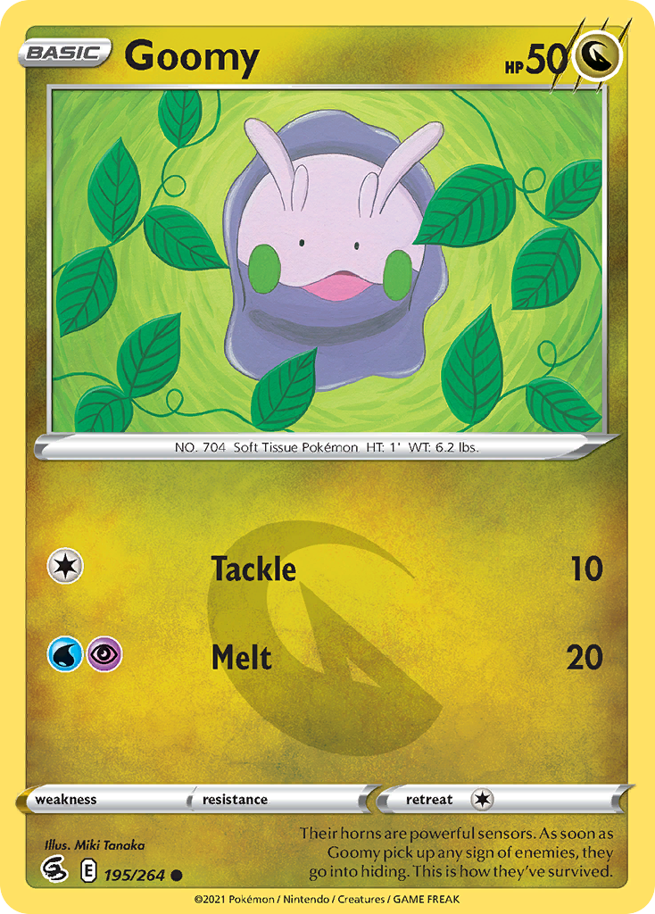 Goomy (195/264) - [Reverse Holo] Fusion Strike (FST)
