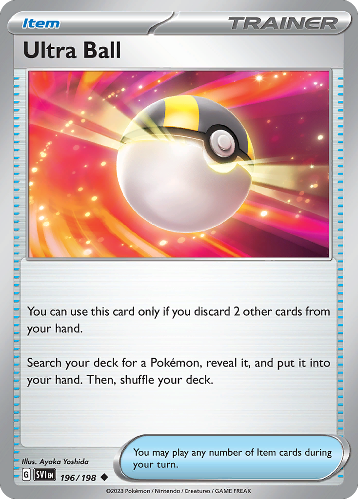 Ultra Ball (196/198) - [Reverse Holo] Scarlet & Violet (SVI)