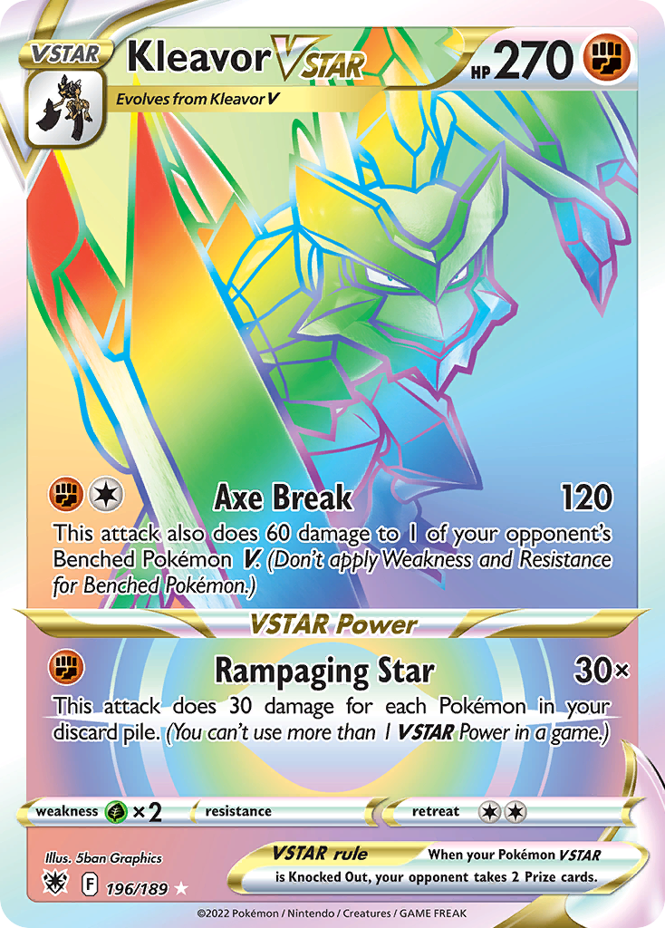 Kleavor VSTAR (196/189) - [Rainbow Holo] Astral Radiance (ASR)