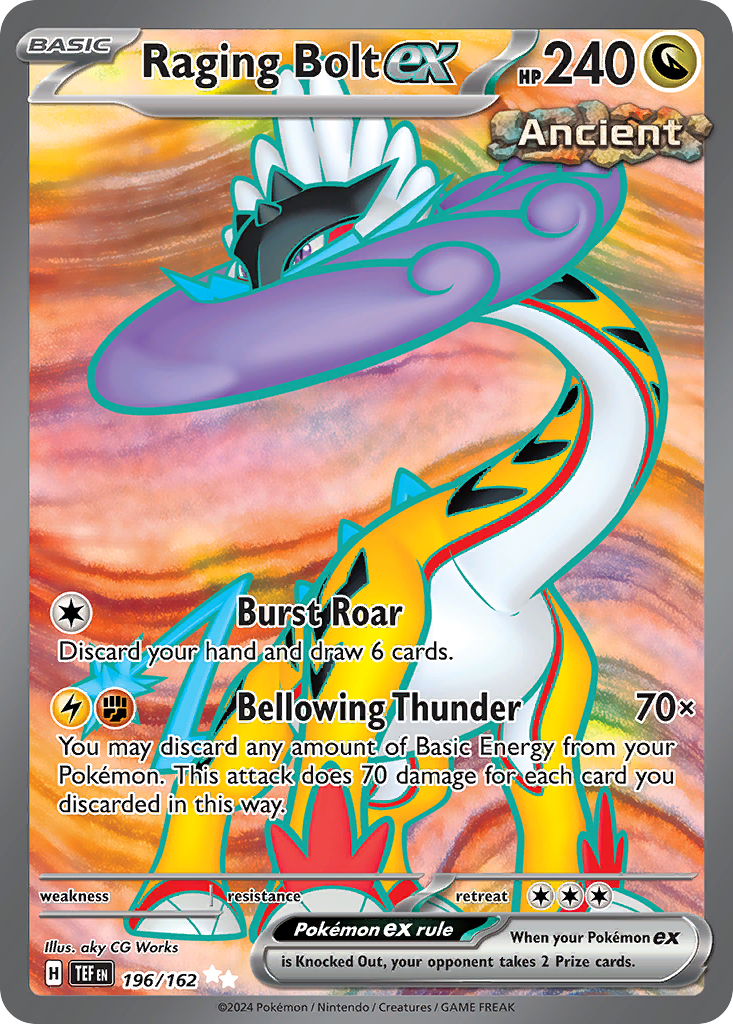 Raging Bolt ex (196/162) - [Full Art] Temporal Forces (TEF)