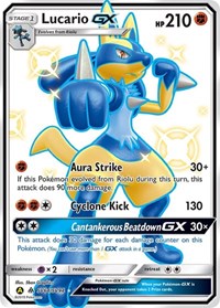 Lucario GX (SV64) - Hidden Fates: Shiny Vault (HIF:SV)