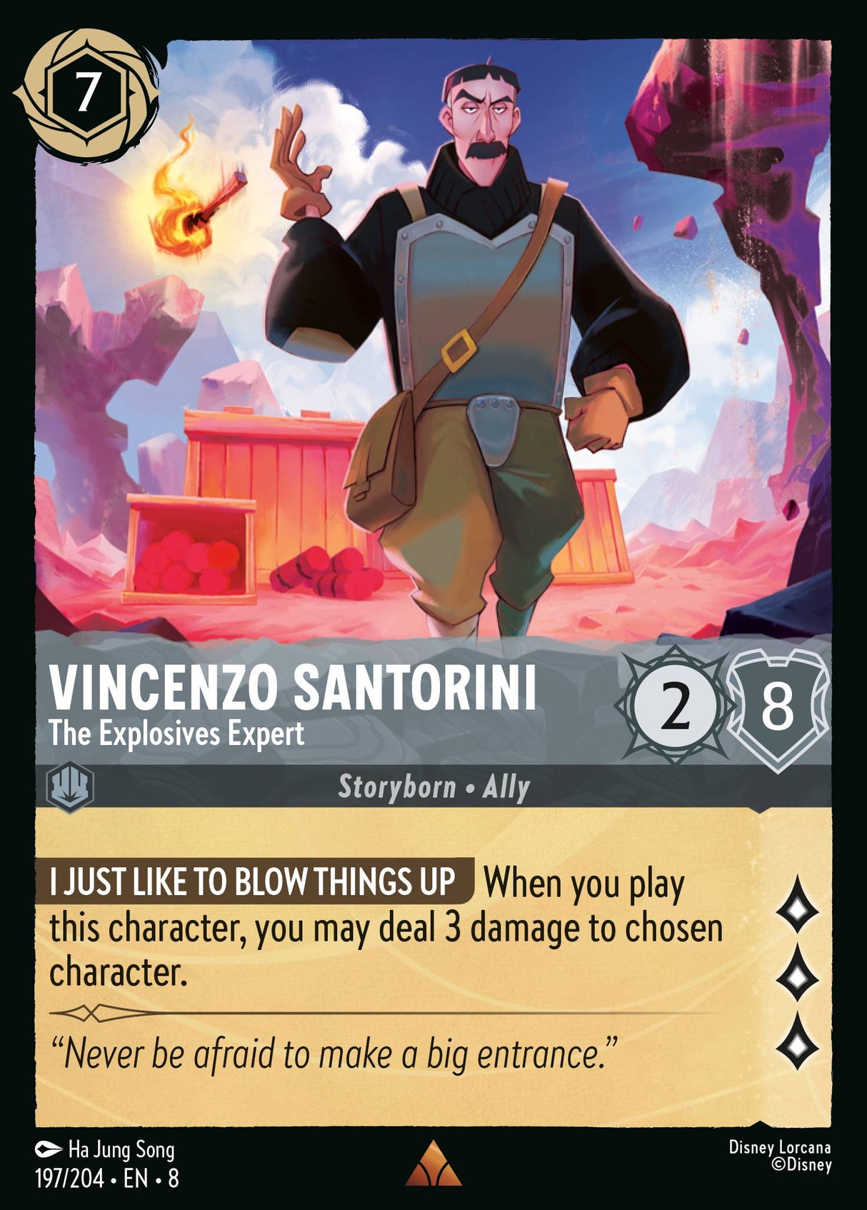 Vincenzo Santorini - The Explosives Expert - [Foil] Reign of Jafar (8)