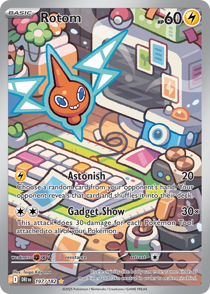 Rotom (197/182) - [Illustration Rare] Destined Rivals (DRI)