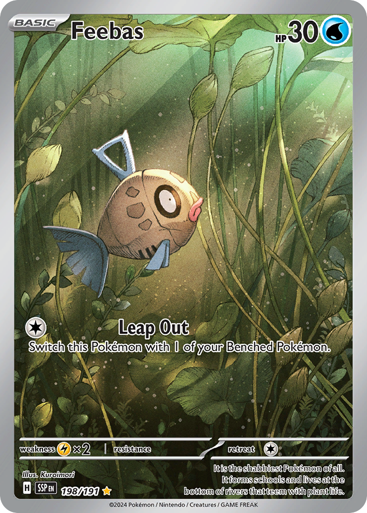 Feebas (198/191) - [Illustration Rare] Surging Sparks (SSP)
