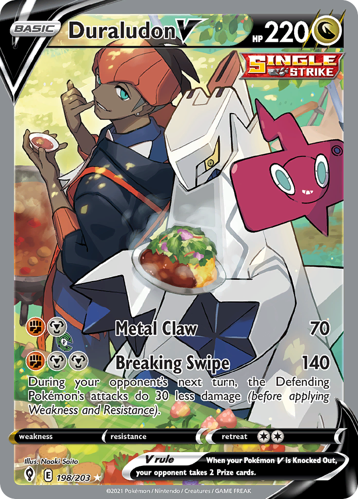 Duraludon V (198/203) - [Alternate Art] Evolving Skies (EVS)