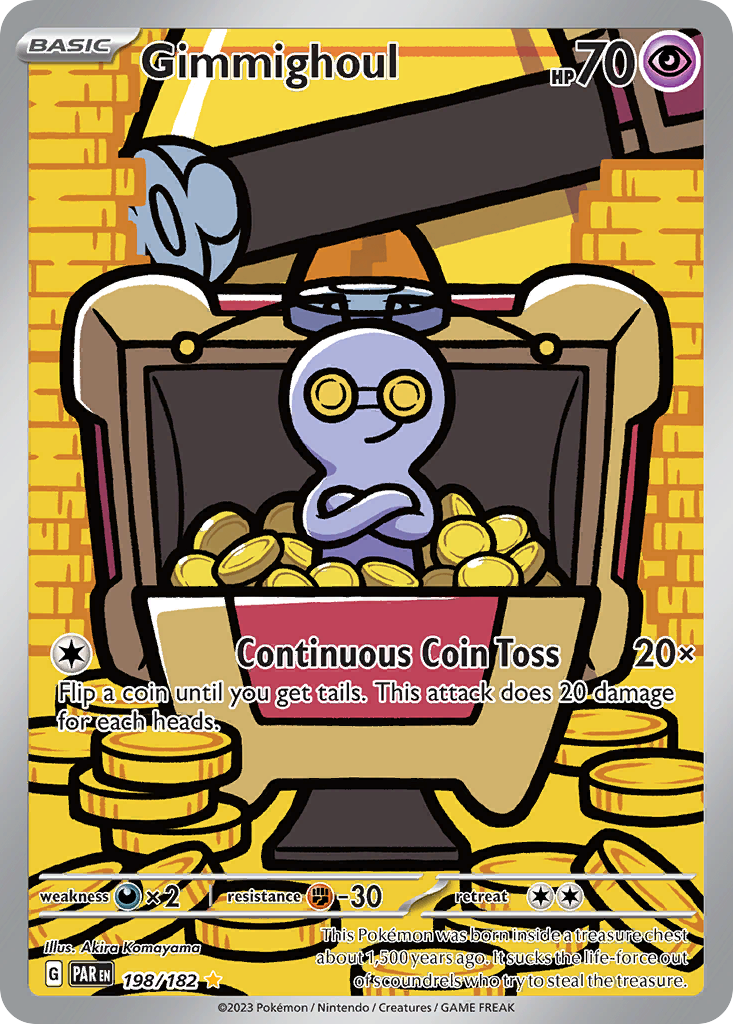 Gimmighoul (198/182) - [Illustration Rare] Paradox Rift (PAR)