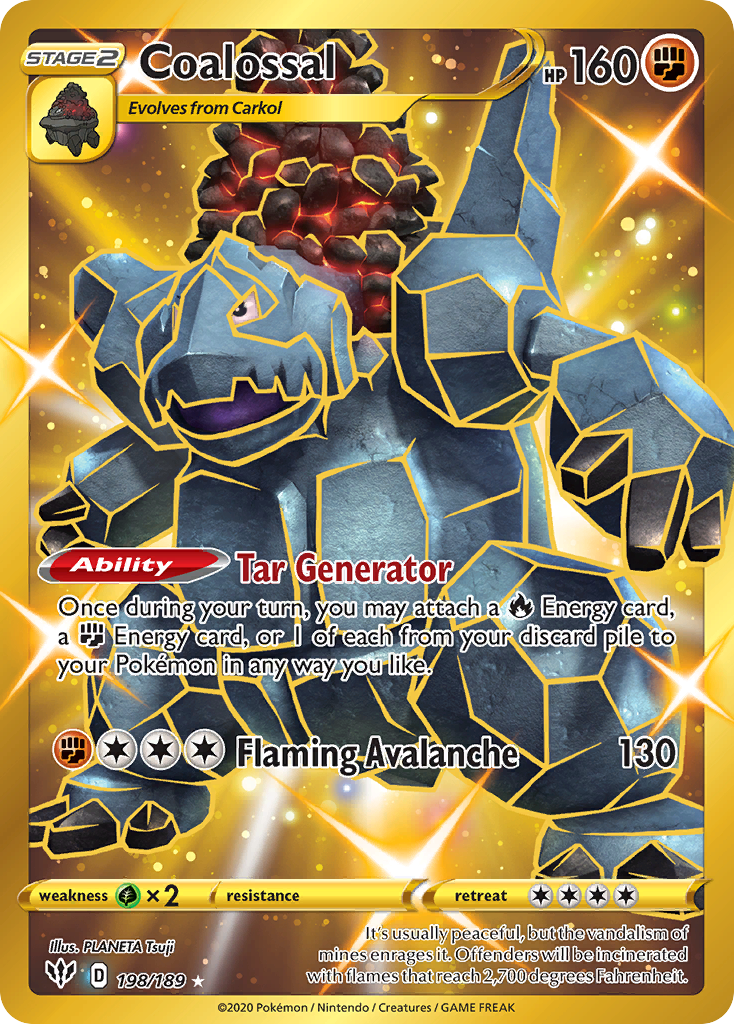 Coalossal (198/189) - [Secret Rare] Darkness Ablaze (DAA)